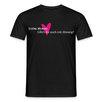 Opinion and hunch - Men's T-Shirt - black - Front - AI Model Male 178 light (178cm)