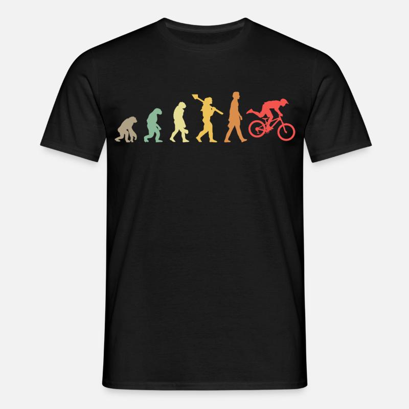 Evolution Mountain Bike - Männer T-Shirt - Schwarz