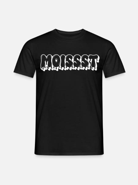 Moist Dripping Text - Men's T-Shirt - black