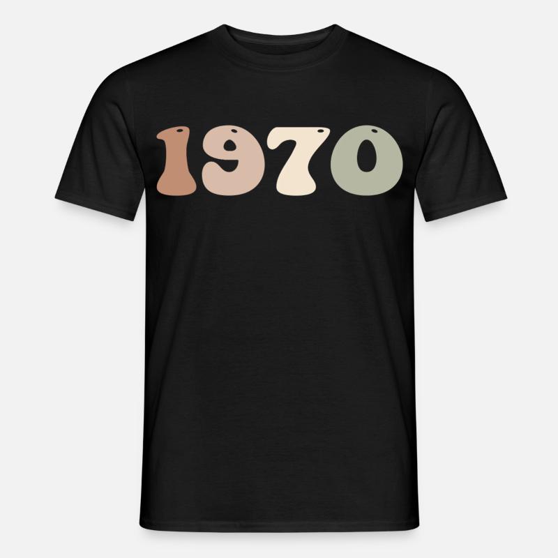 1970 - Männer T-Shirt - Schwarz