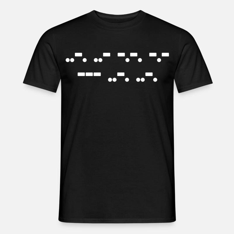 F*** Off In Morse Code - Men's T-Shirt - black