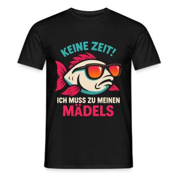 Fisch Angeln Aquarium Sprüche - Männer T-Shirt - Schwarz - Vorne - AI Model Male 178 light (178cm)