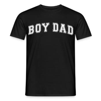 Boy Dad Vater eines Sohnes Papa Vatertag - Männer T-Shirt - Schwarz - Vorne - AI Model Male 178 light (178cm)
