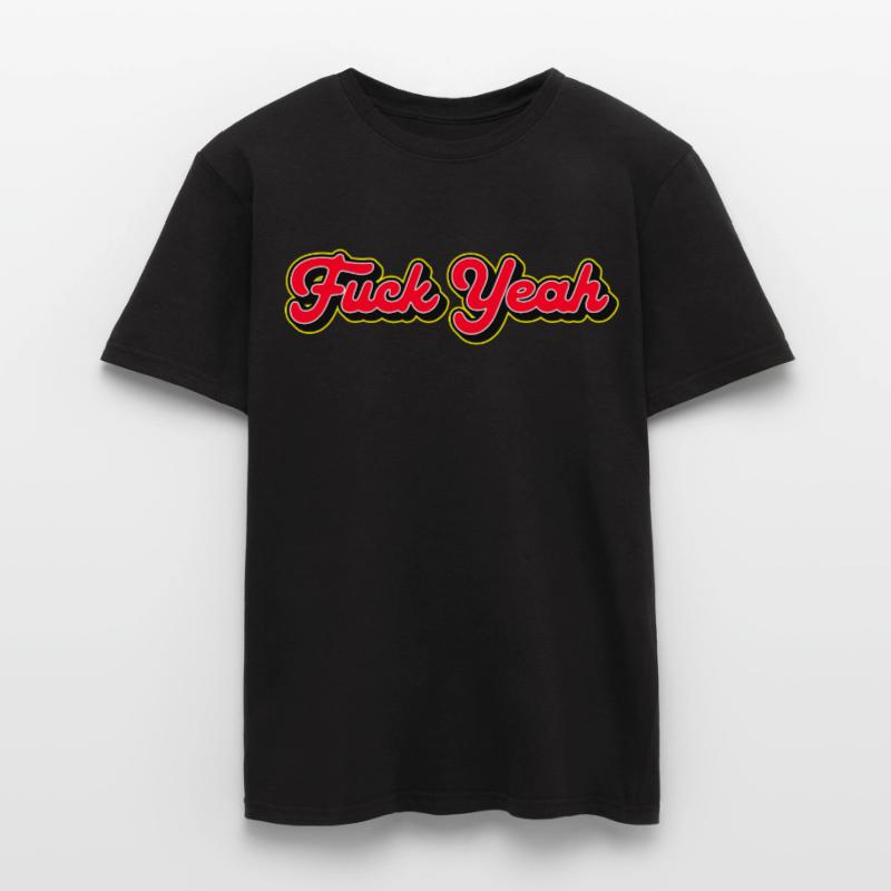 Verdammt ja, 3D Red Script Männer T-Shirt