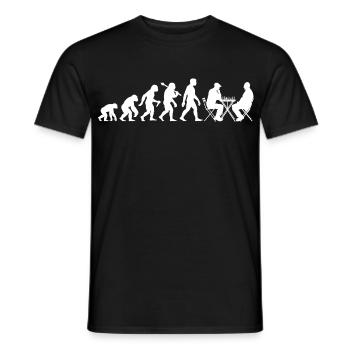 Schachspieler Evolution Für Schach mit Schachbrett - Männer T-Shirt - Schwarz - Vorne - AI Model Male 178 light (178cm)