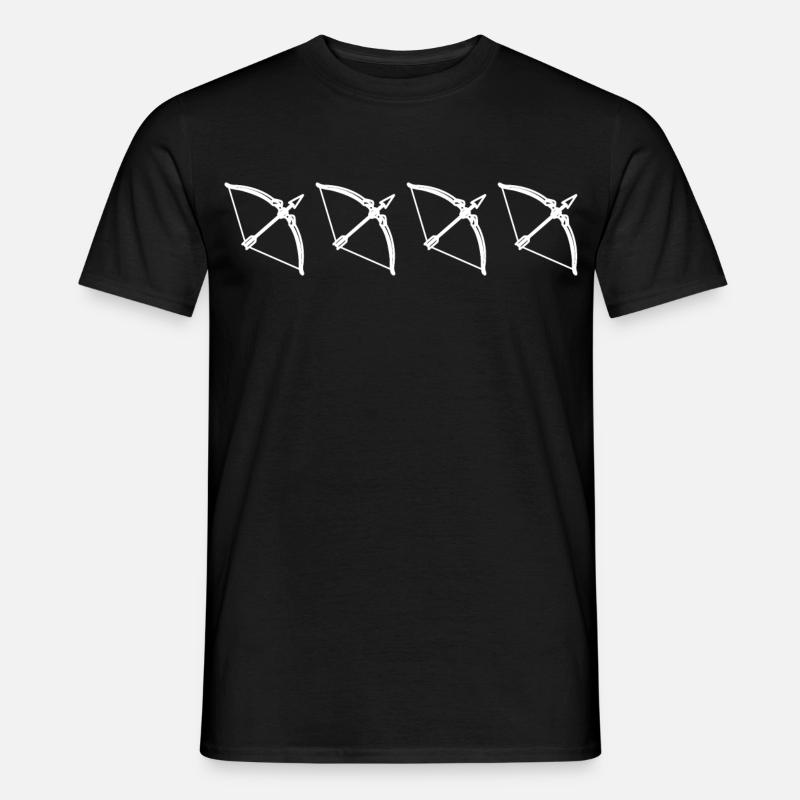 Bogenschießen Skizze - Männer T-Shirt - Schwarz