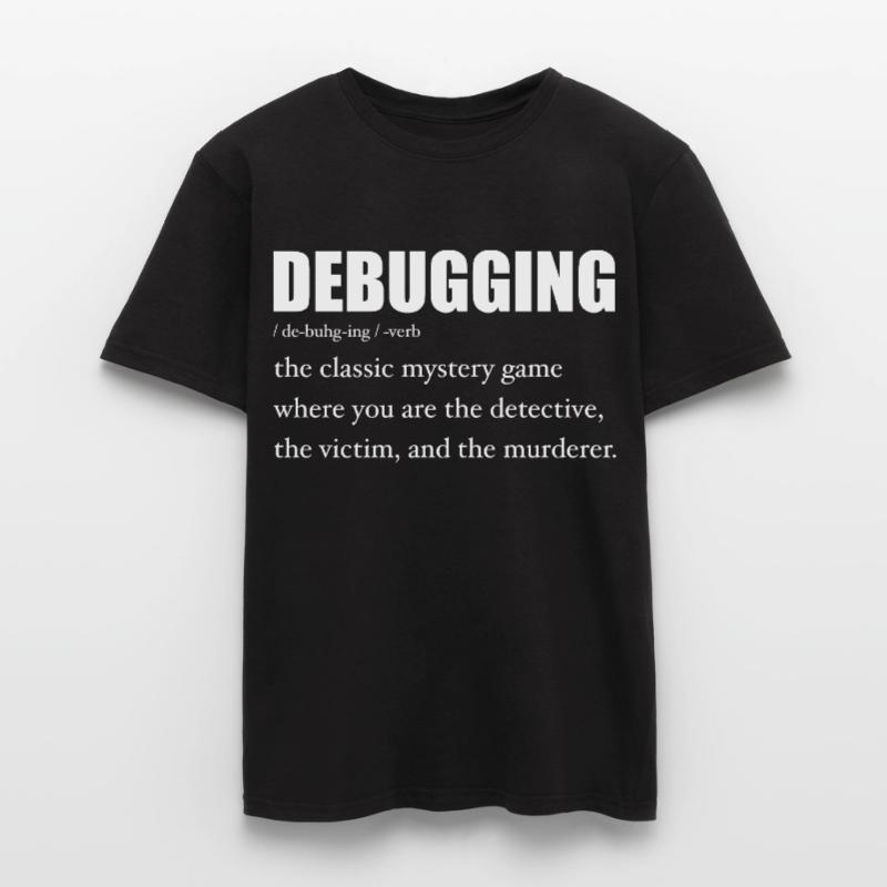 Programmierer Debugging Definition Lustig IT-Entwickler Männer T-Shirt