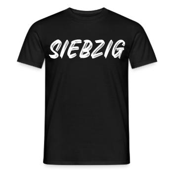 70. Geburtstag - Siebzig - 70 - Männer T-Shirt - Schwarz - Vorne - AI Model Male 178 light (178cm)