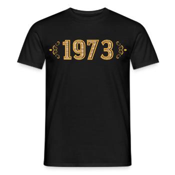 Legende seit 1973 retro 1973 - Männer T-Shirt - Schwarz - Vorne - AI Model Male 178 light (178cm)