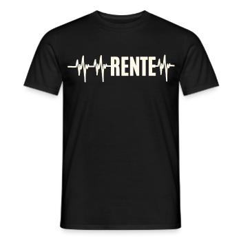 Heartbeat Pension - Men's T-Shirt - black - Front - AI Model Male 178 light (178cm)