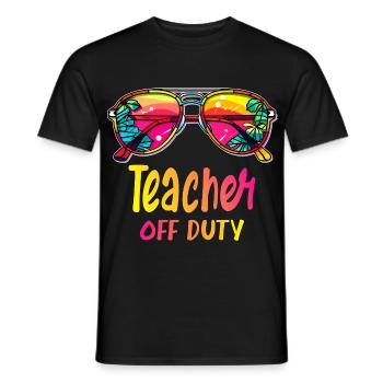 Teacher of duty - Männer T-Shirt - Schwarz - Vorne - AI Model Male 178 light (178cm)