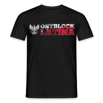 Ostblock Latina Polin Polen weißer Adler Geschenk - Männer T-Shirt - Schwarz - Vorne - AI Model Male 178 light (178cm)