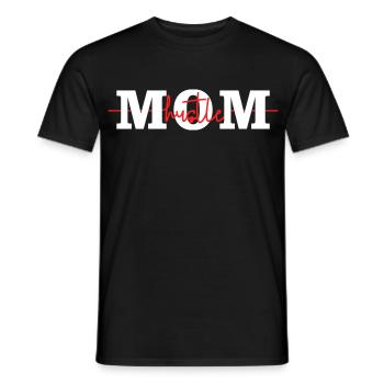 Mom Hustle Shirt – Busy Mom Life - Männer T-Shirt - Schwarz - Vorne - AI Model Male 178 light (178cm)
