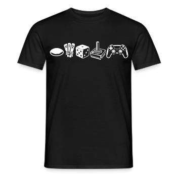 Controller Evolution | Gamer - Männer T-Shirt - Schwarz - Vorne - AI Model Male 178 light (178cm)