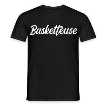 Basketteuse - T-shirt homme - noir - Devant - AI Model Male 178 light (178cm)