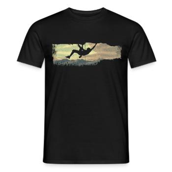 extreme climbing :: Extrem Klettern - Männer T-Shirt - Schwarz - Vorne - AI Model Male 178 light (178cm)