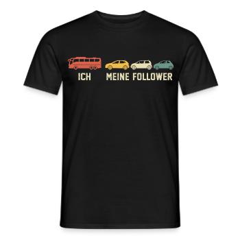 Busfahrer Und Meine Follower - Männer T-Shirt - Schwarz - Vorne - AI Model Male 178 light (178cm)