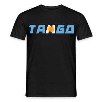 Tango - Männer T-Shirt - Schwarz - Vorne - AI Model Male 178 light (178cm)