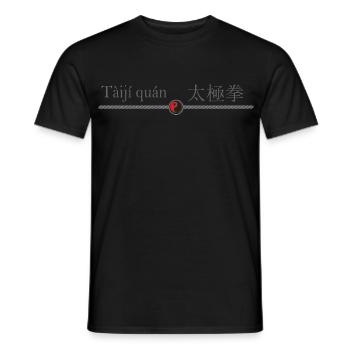 Symbol Tai Chi - Yoga Buddha Entspannung - Männer T-Shirt - Schwarz - Vorne - AI Model Male 178 light (178cm)