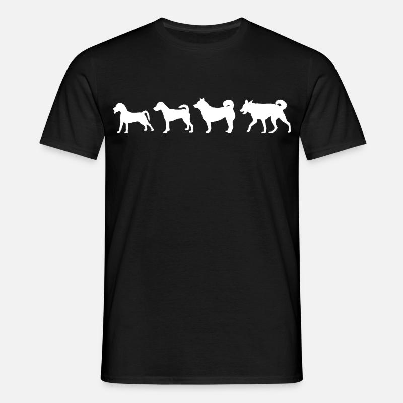 Hund Evolution - Männer T-Shirt - Schwarz