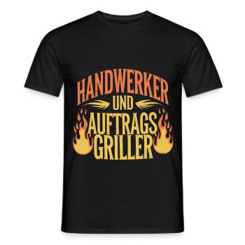 Handwerker und Auftragsgriller - Männer T-Shirt - Schwarz - Vorne - AI Model Male 178 light (178cm)