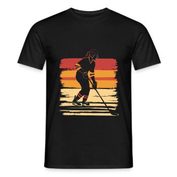 Eishockey Frauen Eishockeyspielerin - Männer T-Shirt - Schwarz - Vorne - AI Model Male 178 light (178cm)
