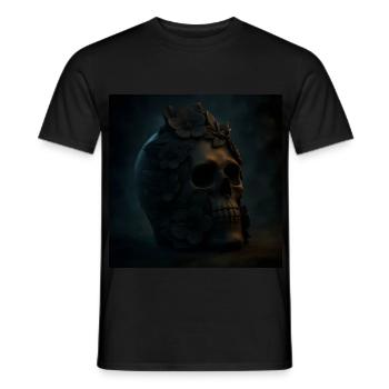 Cadeau de costume de squelette de citrouille d’Halloween - T-shirt homme - noir - Devant - AI Model Male 178 light (178cm)