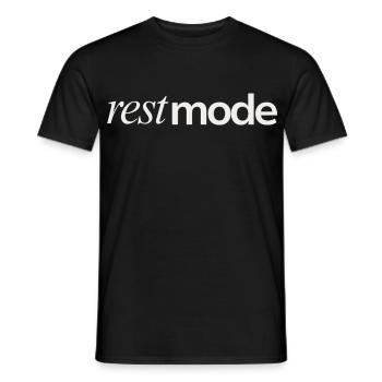 Rest Mode Mood - Men's T-Shirt - black - Front - AI Model Male 178 light (178cm)