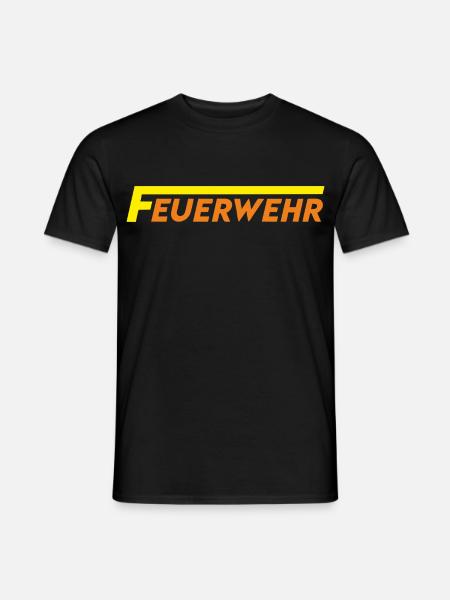 feuerwehr - Männer T-Shirt - Schwarz