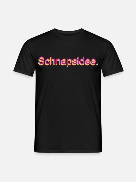 Schnapsidee - Männer T-Shirt - Schwarz