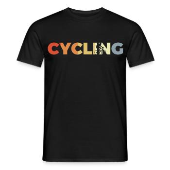 Vintage Cyclists - Men's T-Shirt - black - Front - AI Model Male 178 light (178cm)