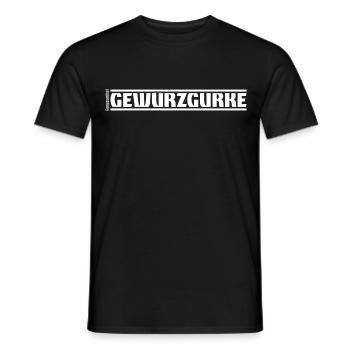 „Genussmittel“ Serie | Gewürzgurke - Männer T-Shirt - Schwarz - Vorne - AI Model Male 178 light (178cm)
