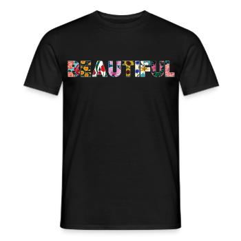 Épanouie - T-shirt homme - noir - Devant - AI Model Male 178 light (178cm)