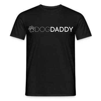DogDaddy lustige Geschenkidee für Hundeliebhaber - Männer T-Shirt - Schwarz - Vorne - AI Model Male 178 light (178cm)