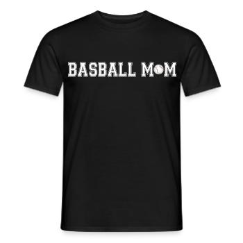 Proud Baseball Mom Game Day Gift Shirt - Men's T-Shirt - black - Front - AI Model Male 178 light (178cm)
