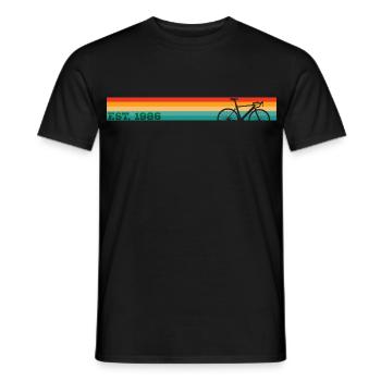 Millésime 1986 - T-shirt homme - noir - Devant - AI Model Male 178 light (178cm)