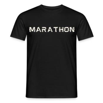 marathon - T-shirt homme - noir - Devant - AI Model Male 178 light (178cm)