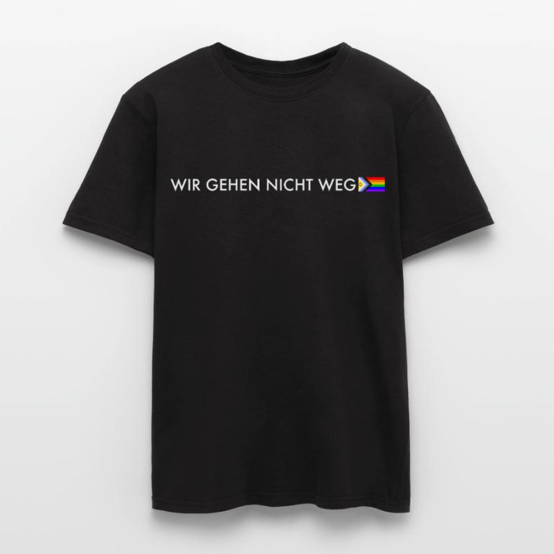 Nous ne partirons pas – Déclaration de fierté du progrès T-shirt homme