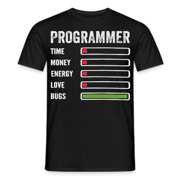 développeur humour programmeur codeur code - T-shirt homme - noir - Devant - AI Model Male 178 light (178cm)