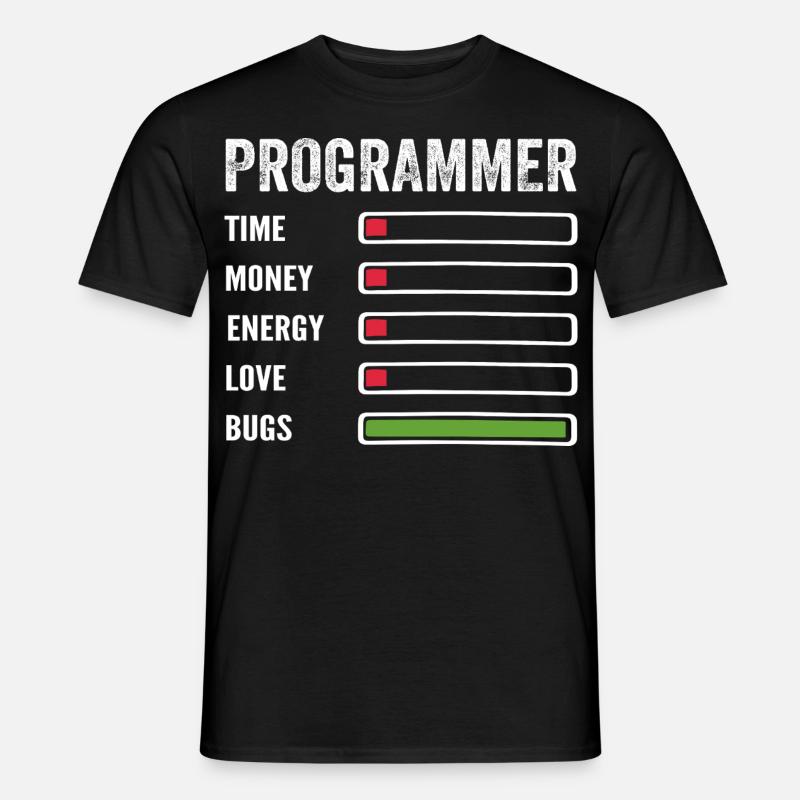 Developer Humor Programmer Coder - Men’s T-shirt - black