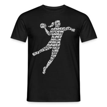 Handball Frauen Handballspieler Handballerin - Männer T-Shirt - Schwarz - Vorne - AI Model Male 178 light (178cm)