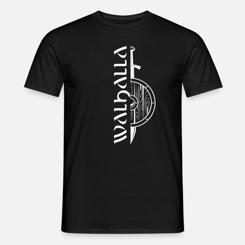Valhalla Viking Vikings Bjoern Eisenseite - Männer T-Shirt - Schwarz