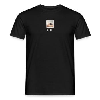 Pyramides de Gizeh Photo rétro - T-shirt homme - noir - Devant - AI Model Male 178 light (178cm)
