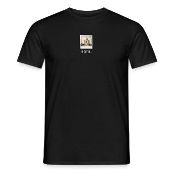 Taj Mahal Agra Rétro Photo - T-shirt homme - noir - Devant - AI Model Male 178 light (178cm)