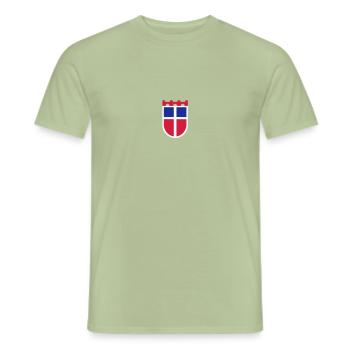 Saarland Wappen - Männer T-Shirt - Sage - Vorne - AI Model Male 178 light (178cm)