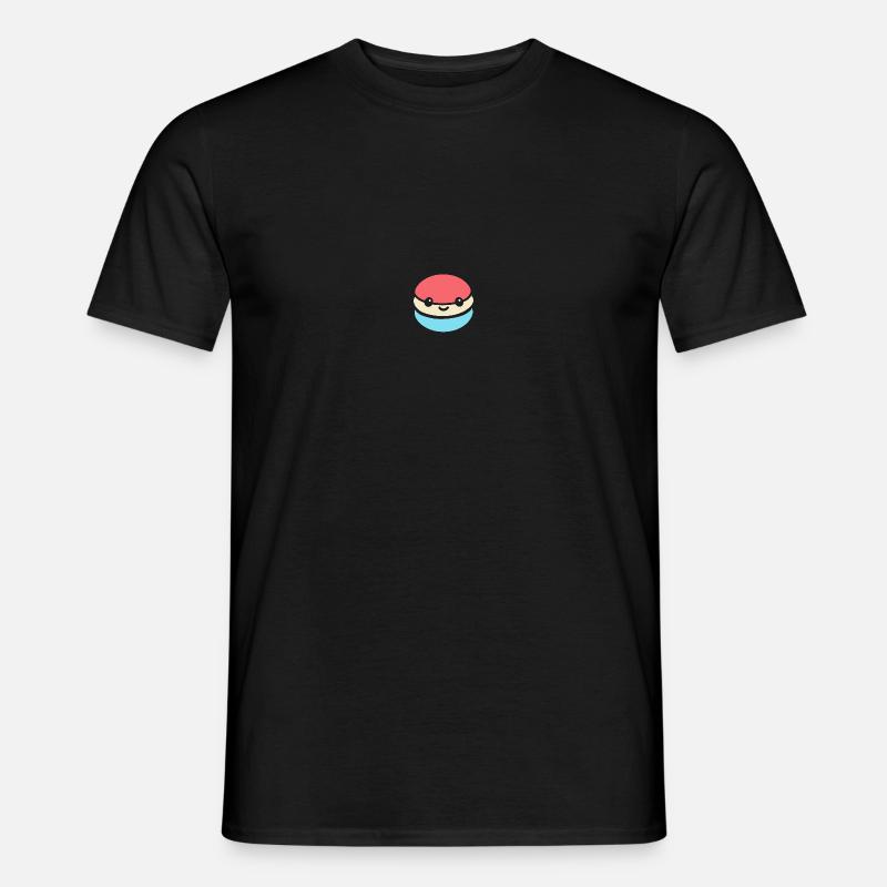 Makrone - Männer T-Shirt - Schwarz