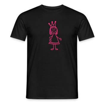 Princess - Men's T-Shirt - black - Front - AI Model Male 178 light (178cm)