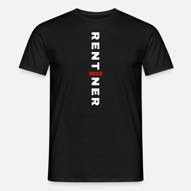 Rentner Rente Ruhestand Geschenk - Männer T-Shirt - Schwarz