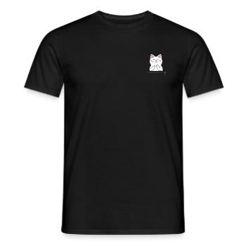 Chatte Gros Bras Puanteur Drôle poche poitrine - T-shirt homme - noir - Devant - AI Model Male 178 light (178cm)