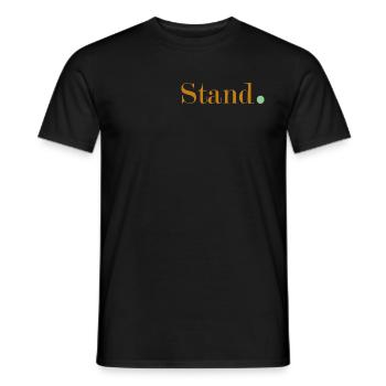 Point 2 - Men's T-Shirt - black - Front - AI Model Male 178 light (178cm)